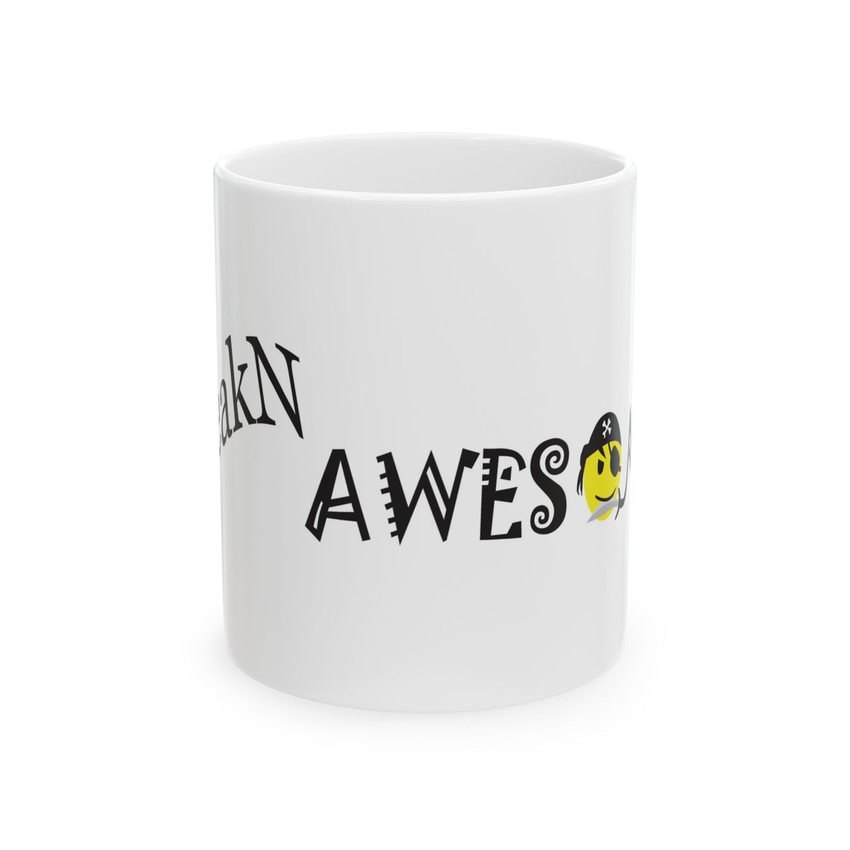 Smiley Pirate "Awes" Ceramic Mug | 11oz 15oz